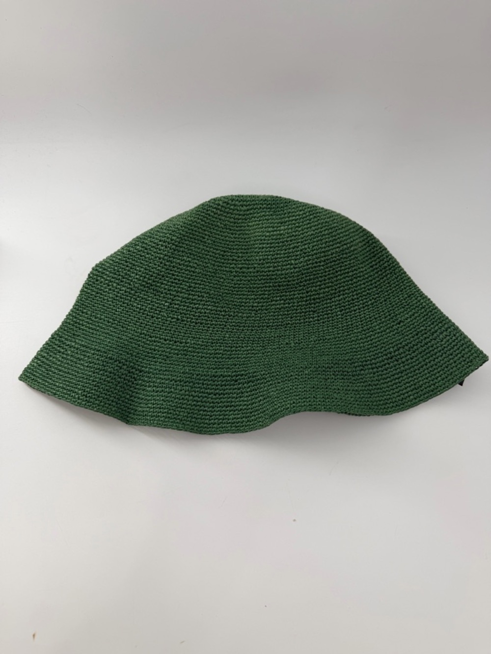 Cos Green Crocheted Woven Paper Bucket Hat
